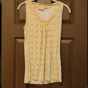 Sleeveless geometric ny&c top